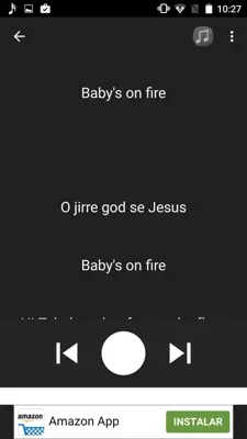 Lyrics android App screenshot 0