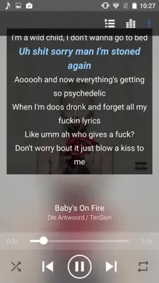 Lyrics android App screenshot 1