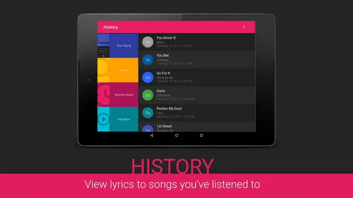 Lyrics android App screenshot 20